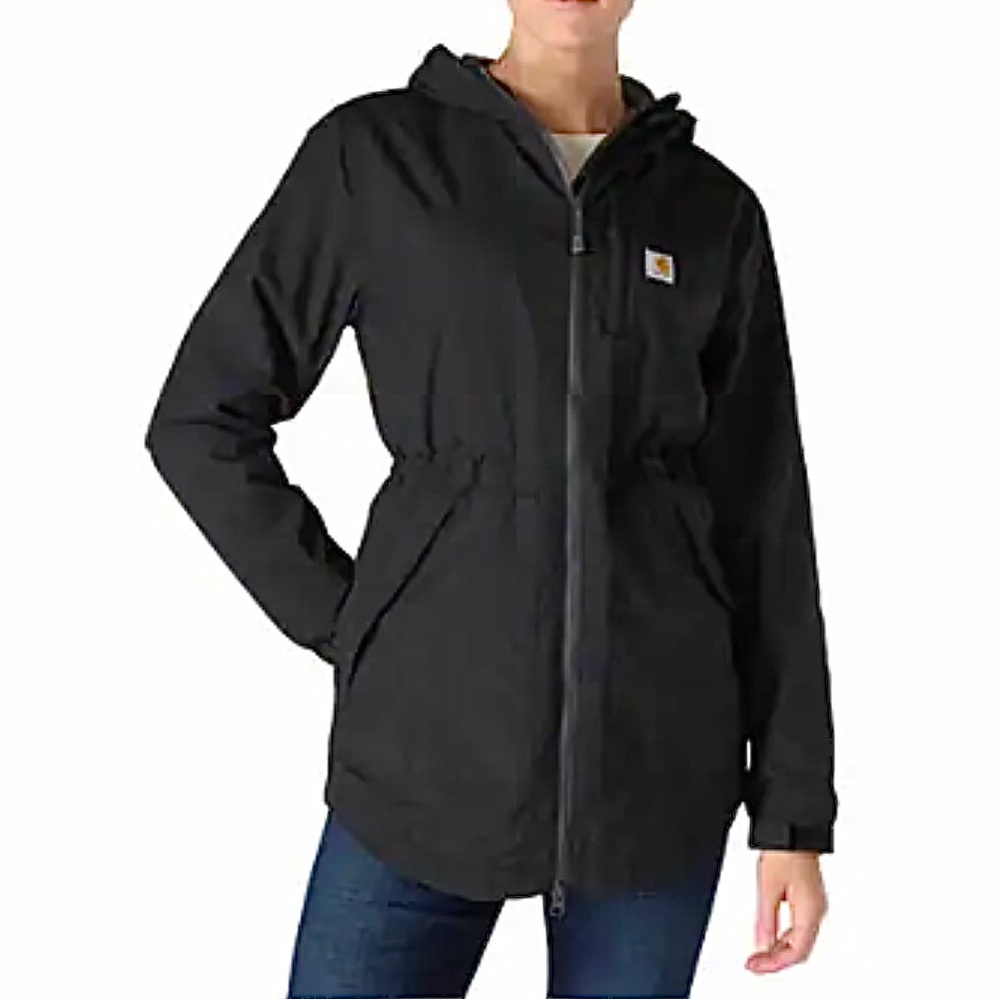 CARHARTT The Rockford Coat Black Rain Defender